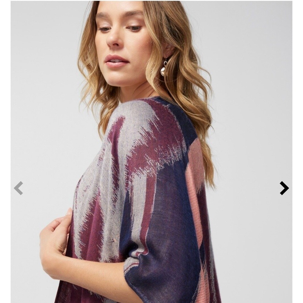 Chico’s Multi Swirl Jacquard Ruana